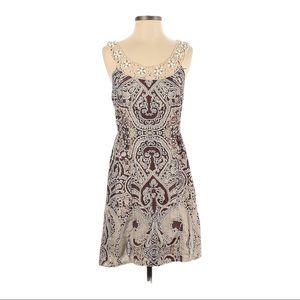 Free People Casual Dress Embroidered‎ Paisley Print Sleeveless Size 00